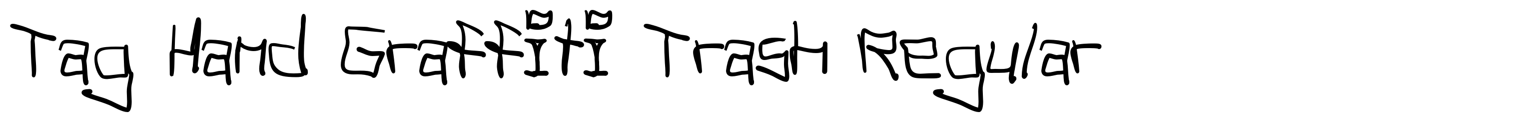Tag Hand Graffiti Trash Regular